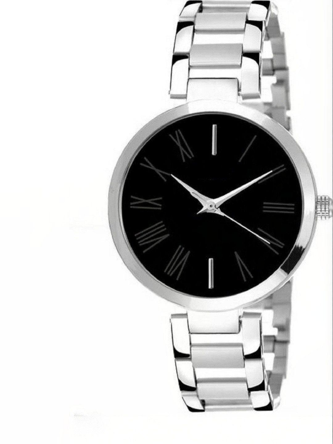 Miss Perfect Unisex Dial & Stainless Steel Bracelet Style Straps Analogue Watch dfg