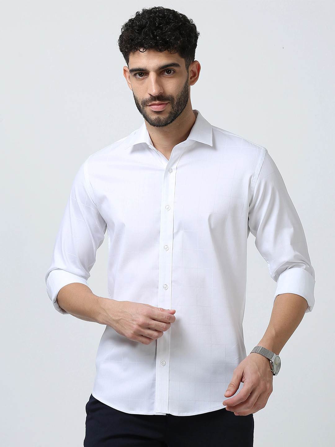 Kartik enterprises Men Windowpane Checks Formal Shirt