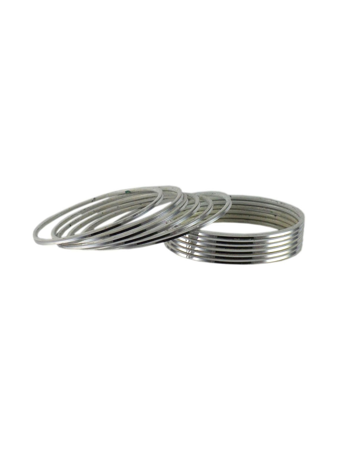 Vidhya Kangan Set Of 12 Silver Plated Bangles