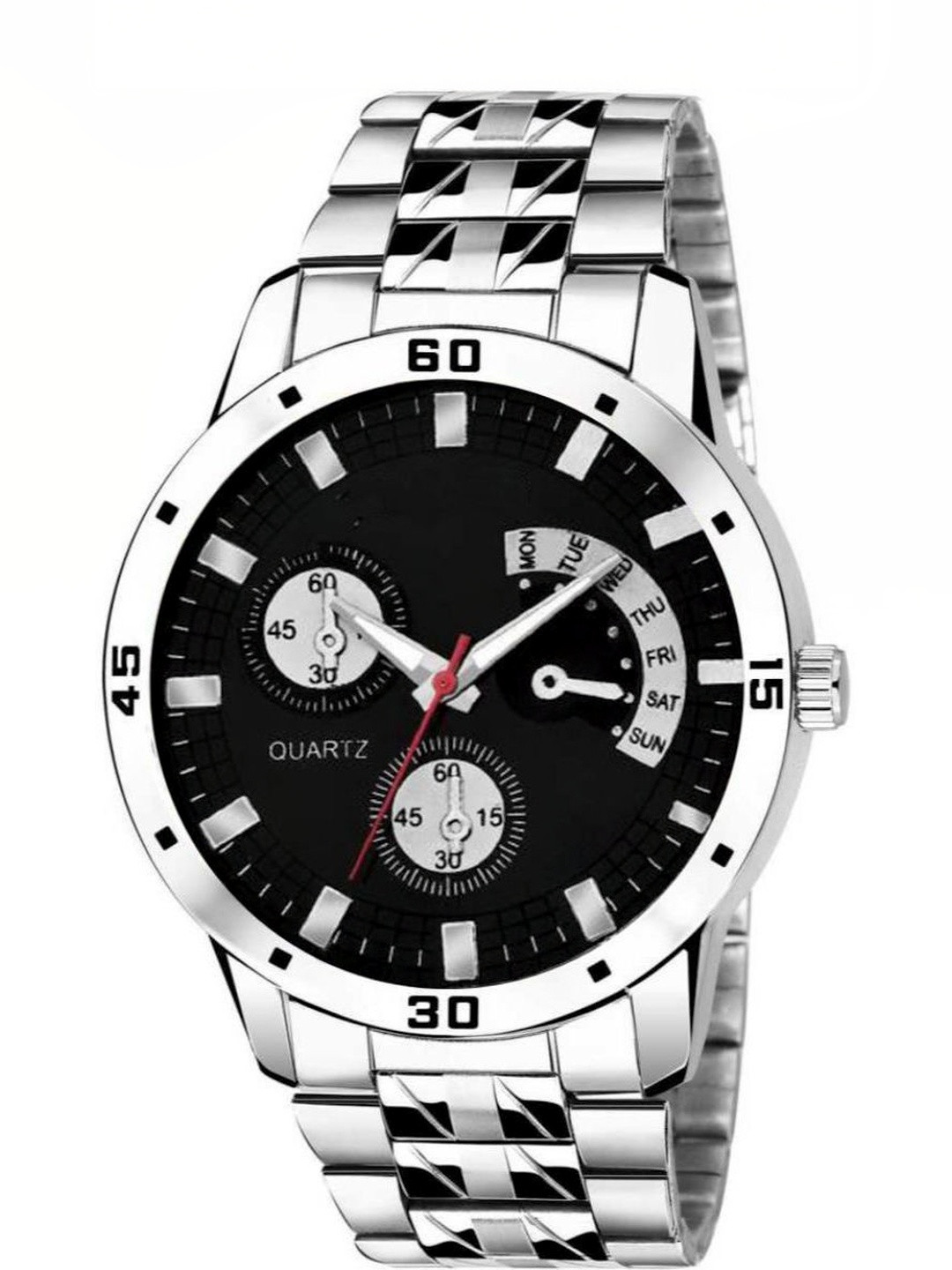 Miss Perfect Unisex Dial & Stainless Steel Bracelet Style Straps Analogue Multiple Time Zone Watch jk1022