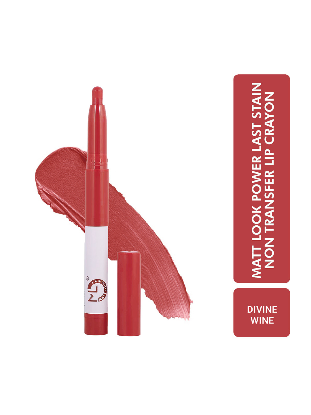 MATTLOOK Power Last Lip Stain Non Transfer Lip Crayon 1.3 g - Saturday Night 22