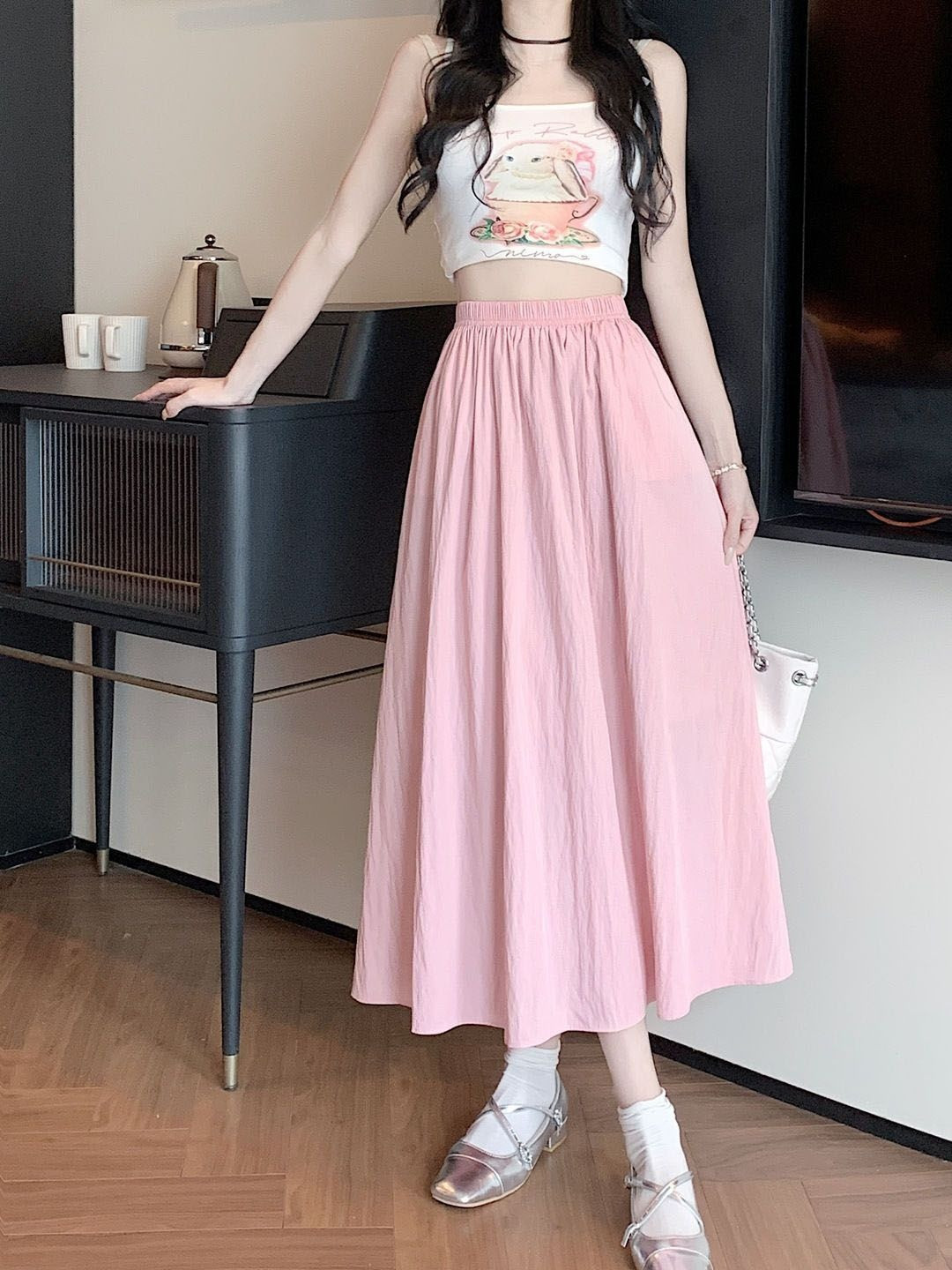 StyleCast Opaque Flared Maxi Skirt