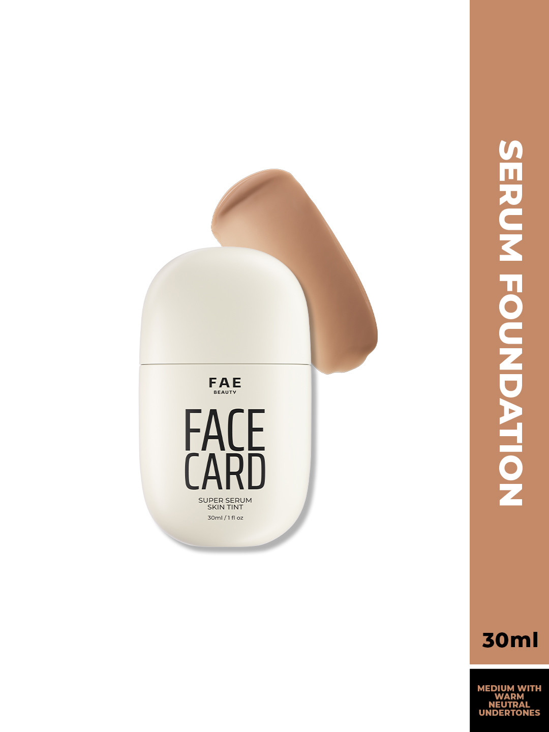 FAE BEAUTY Face Card Super Serum Skin Tint Foundation -30 ml- 40N - Warm Neutral