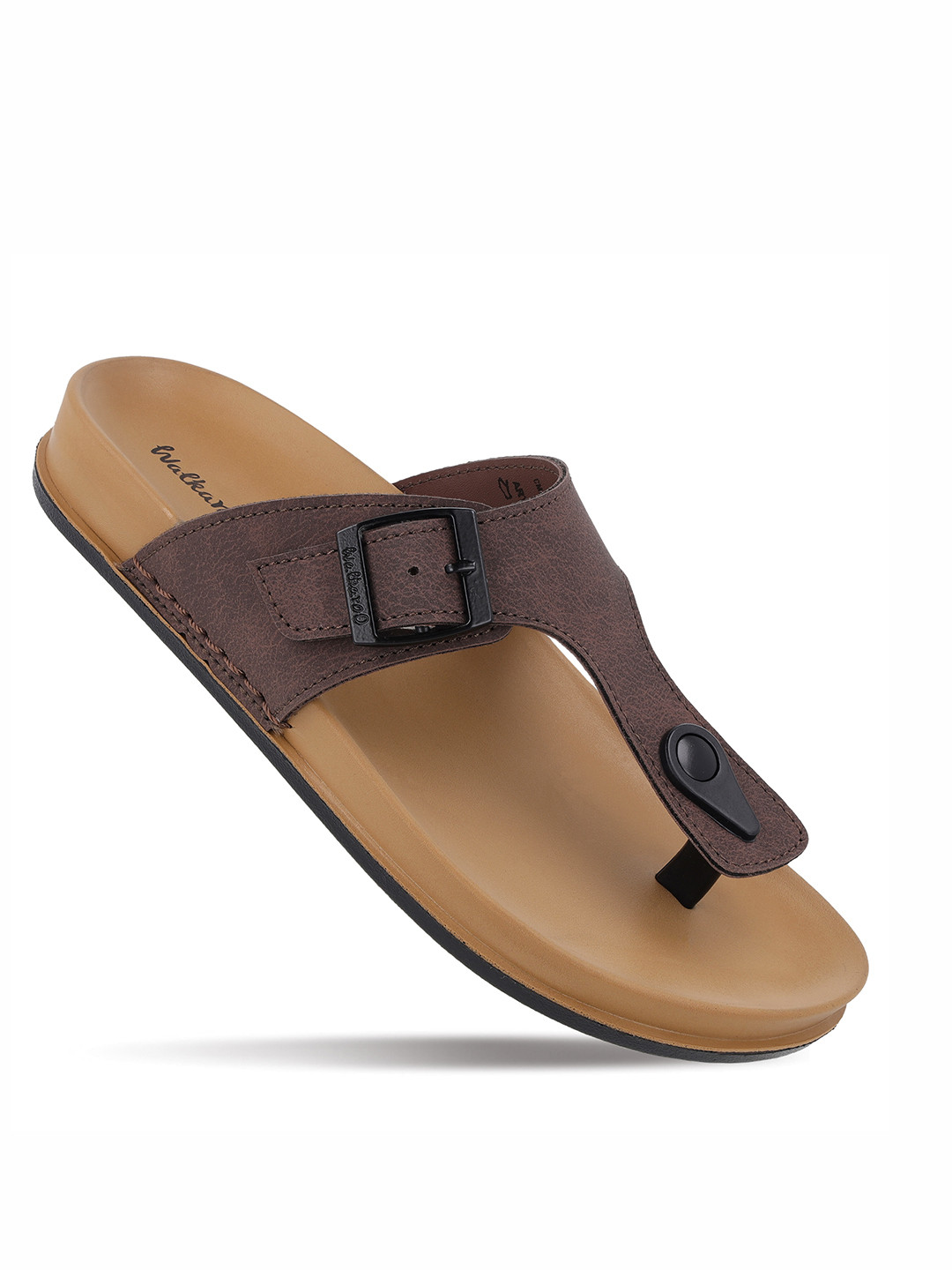 Walkaroo Women Brown Synthetic Comfort Sandals