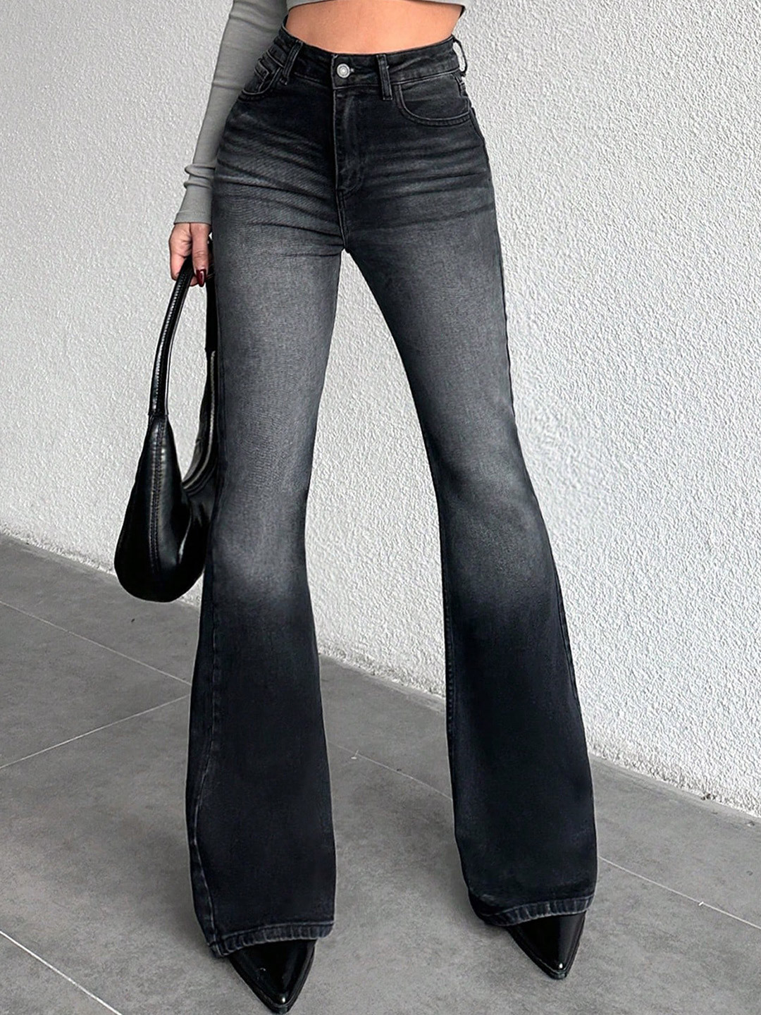 Off Duty India Women Midnight Ash Bootcut Jeans