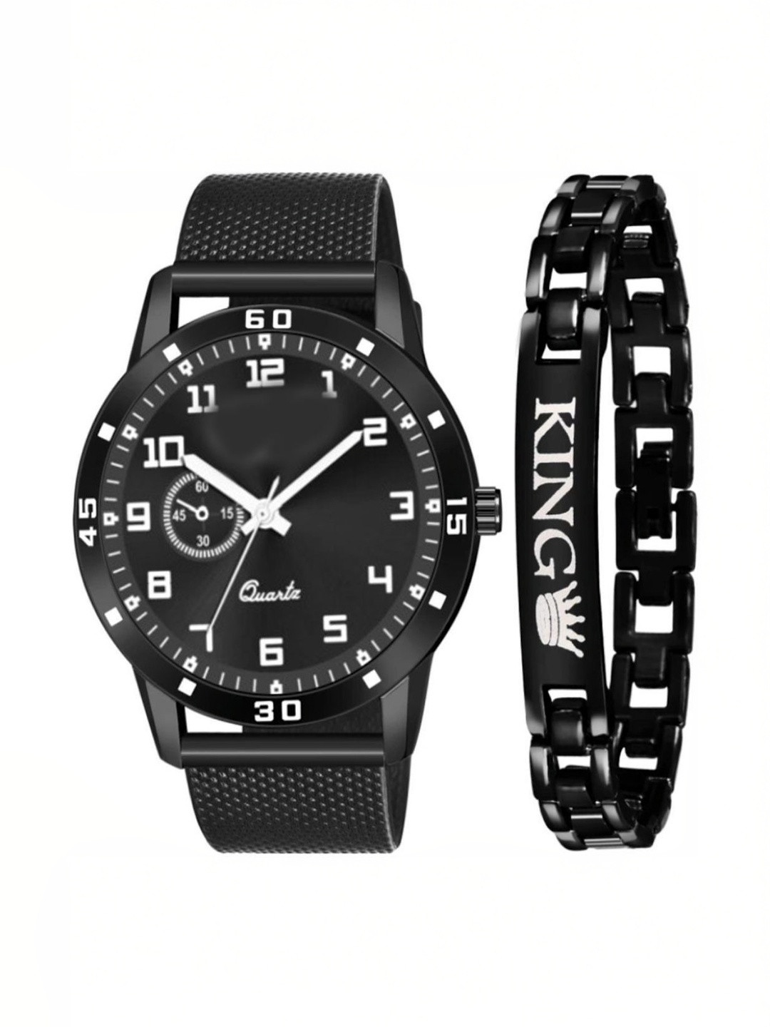 Miss Perfect Unisex Dial & Straps Analogue Multi Function Watch QW100 With Bracelet