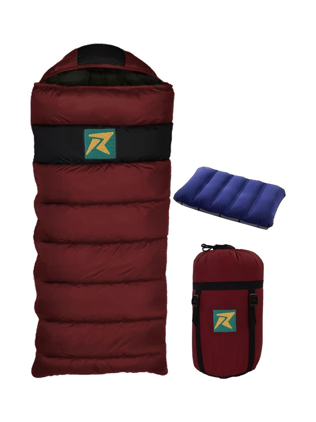 Rocksport Karakoram Maroon Self-Designed Wrap-Roll Warm & Cozy Sleeping Bag