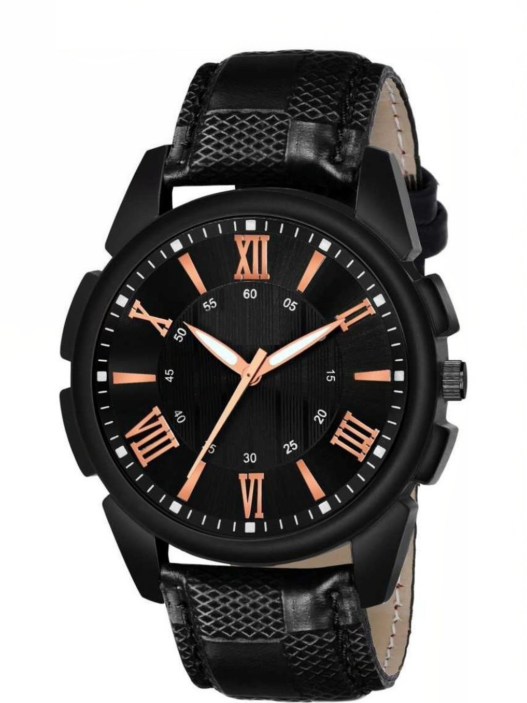 Miss Perfect Unisex Dial & Leather Straps Analogue Watch foxx1