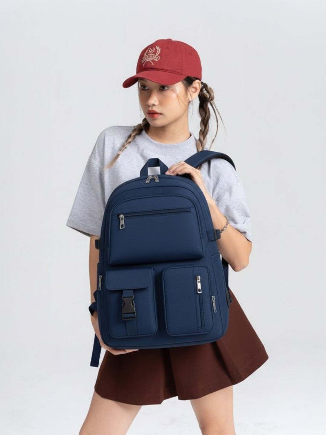 Flamebird Unisex Backpack with Compression Straps