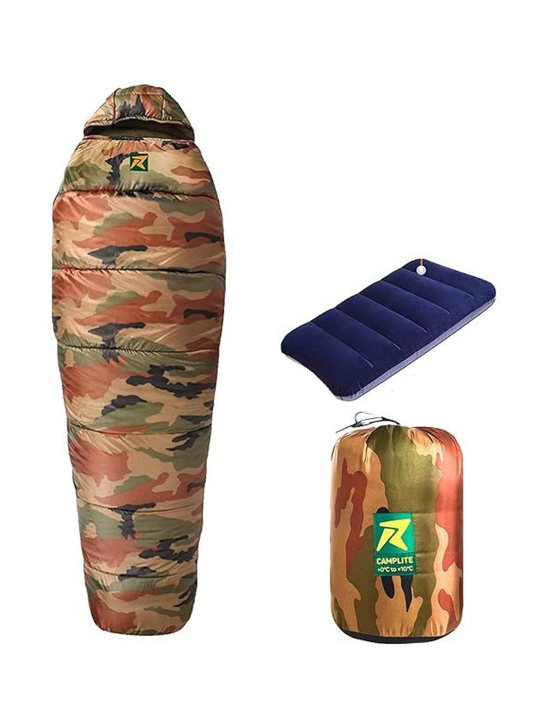Rocksport Camplite Unisex Camouflage Printed Wrap-Roll Warm & Cozy Sleeping Bag