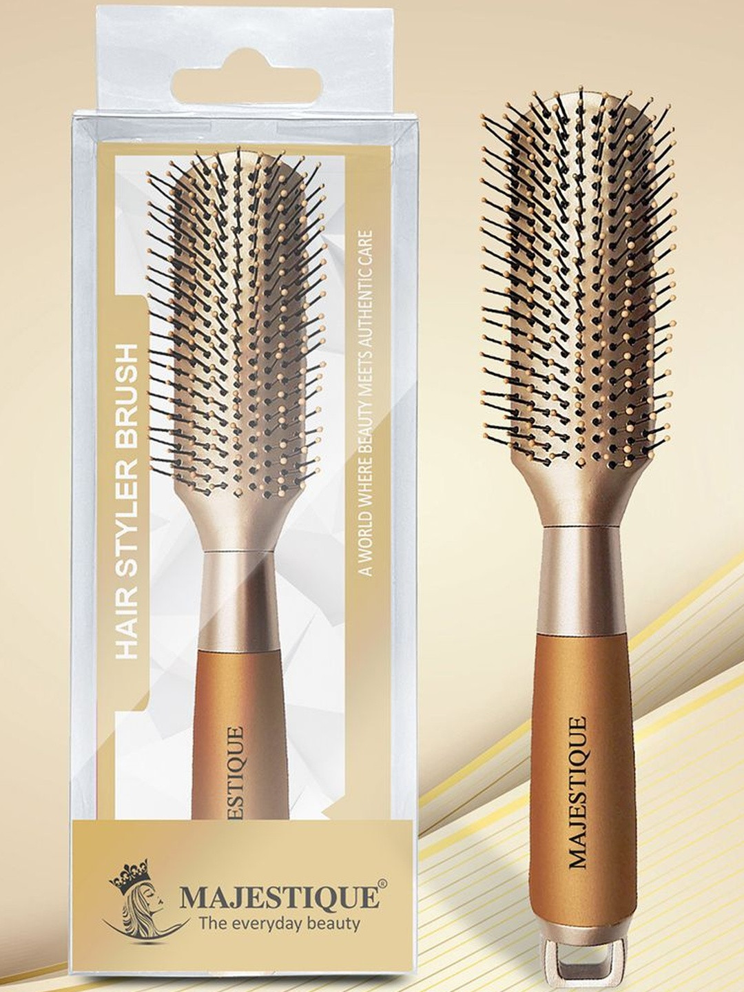 MAJESTIQUE Hair Styler Brush For Blow Drying & Styling