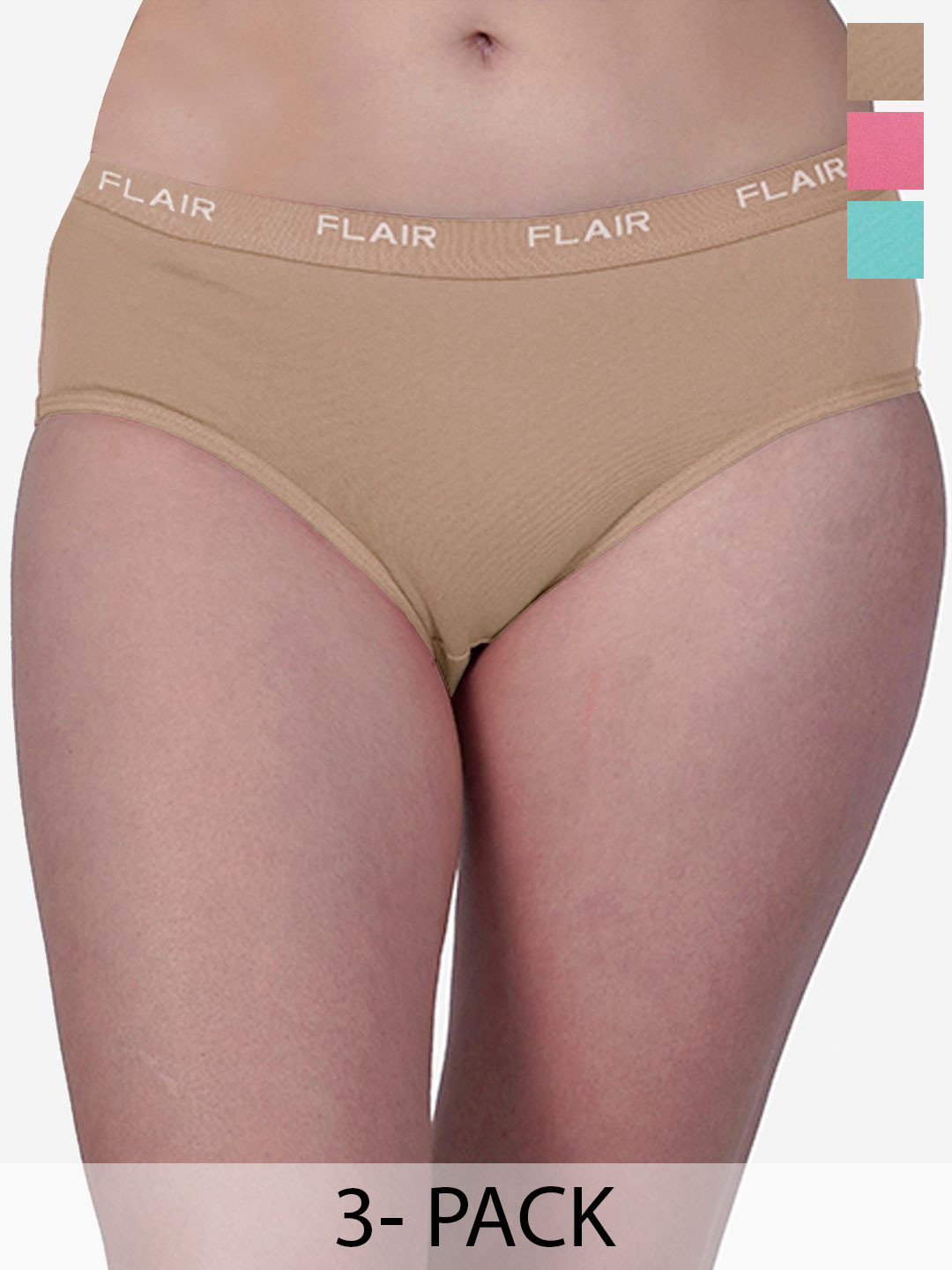 SHYAM SONS FLAIR Women Pack Of 3 Hipster Briefs