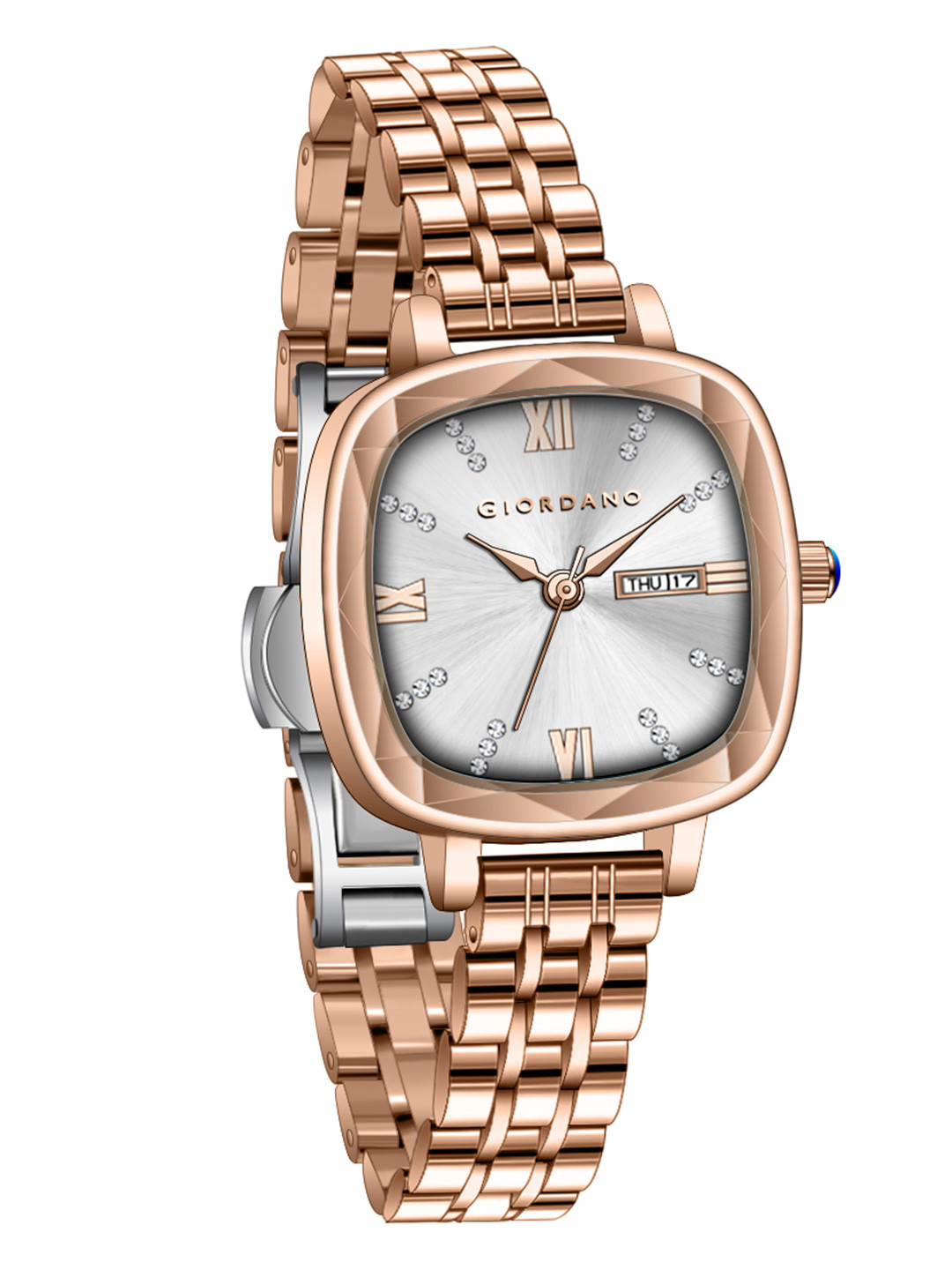 GIORDANO Women Printed Stainless Steel Bracelet Style Straps Analogue Watch GZ-60097-55