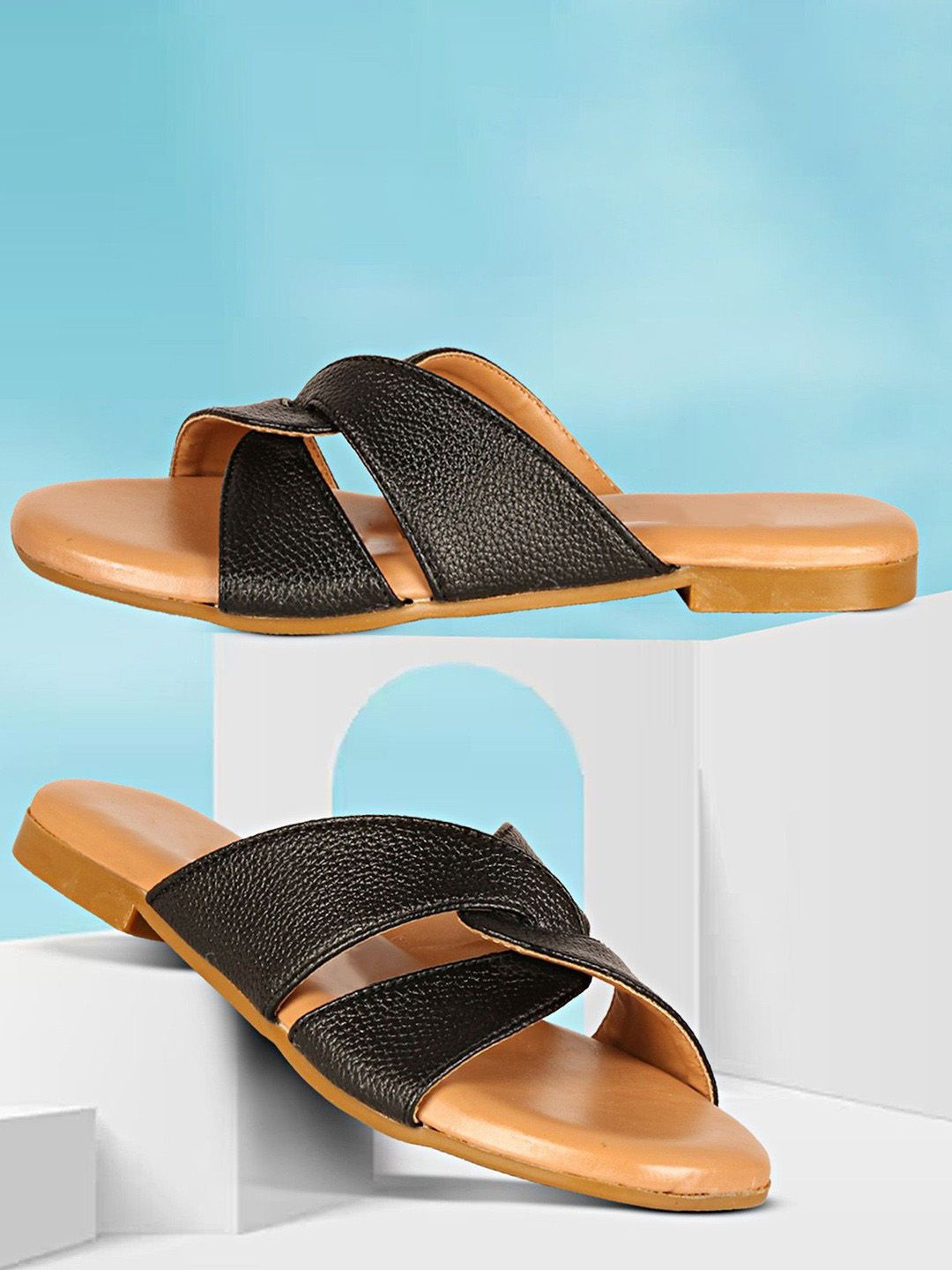 Kethi Fashion Women Textured Open Toe Flats