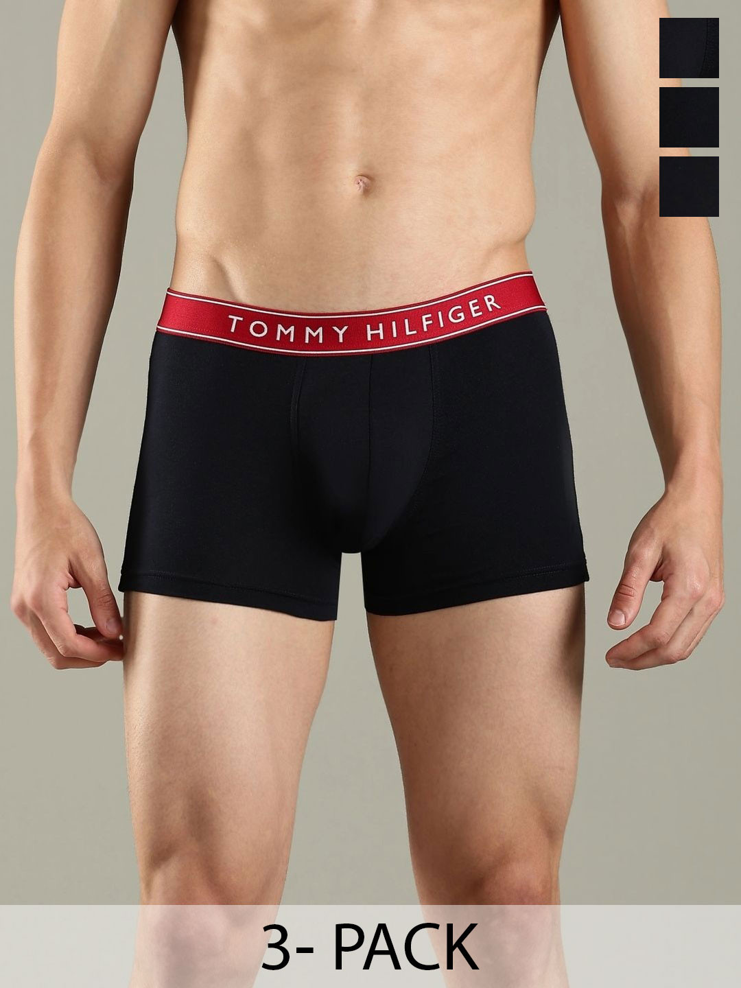 Tommy Hilfiger Men Pack Of 3 Low Rise Short Trunks