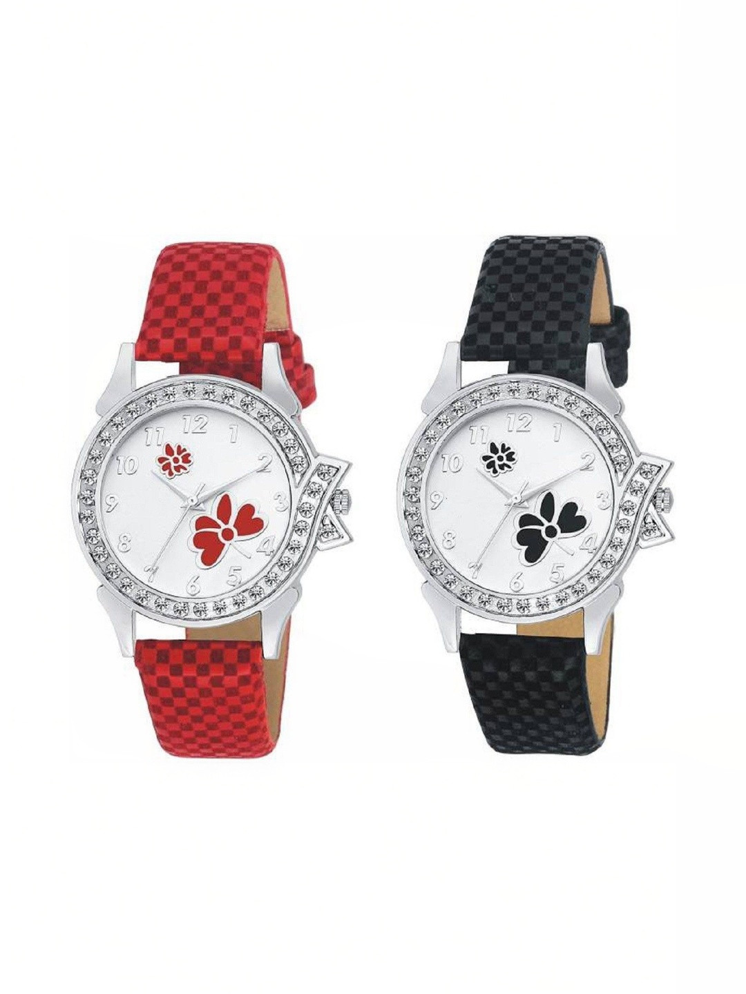 Miss Perfect Unisex Dial & Leather Straps Watch D1075