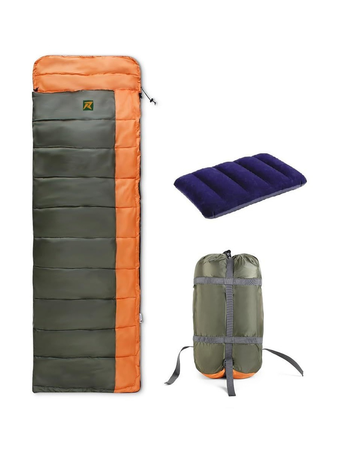 Rocksport Camplite Orange-Colored Self-Designed Water-Repellent Warm & Cozy Sleeping Bag