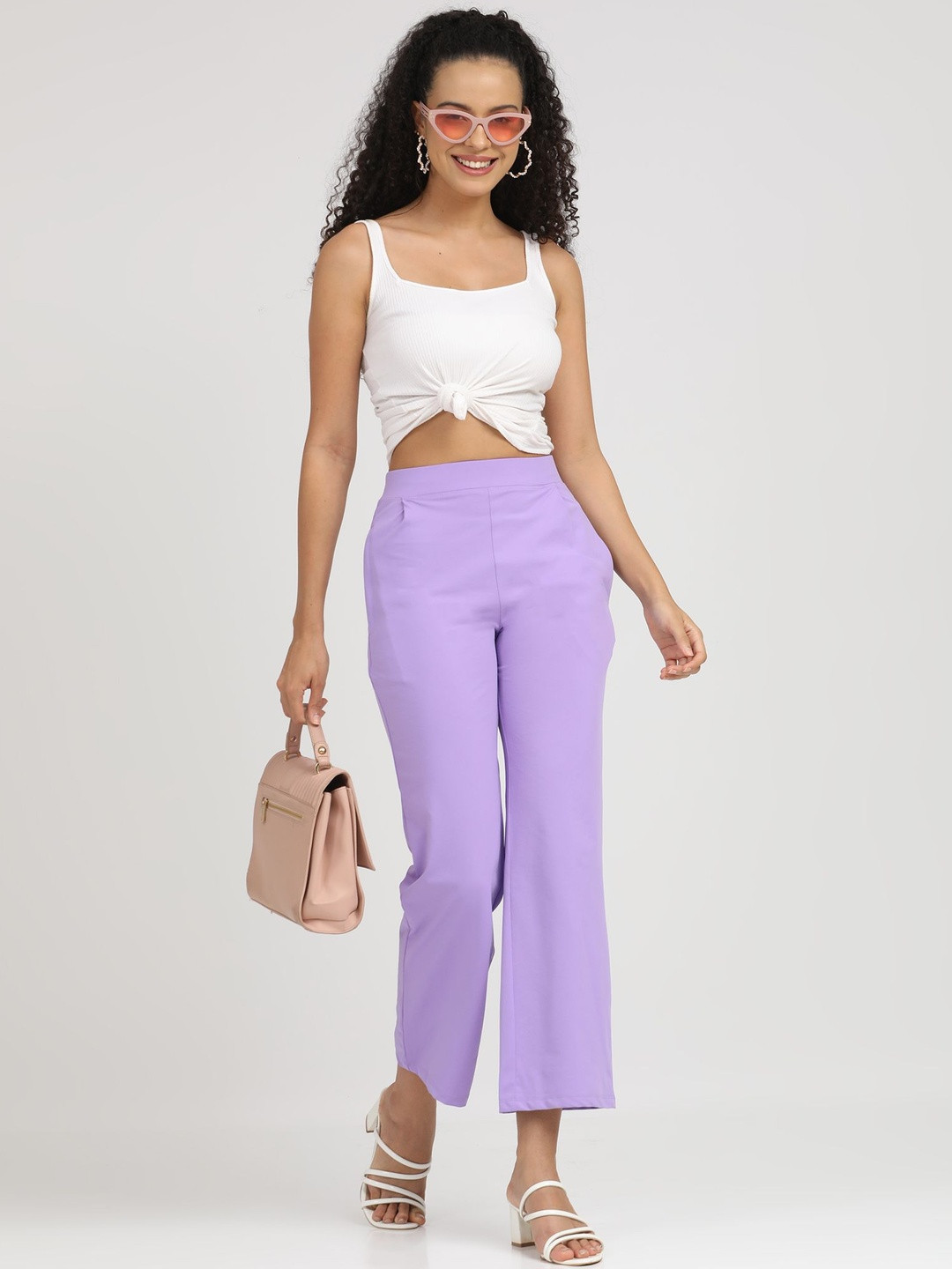 Coppersmith Women Relaxed Straight Leg Tapered Fit Trousers