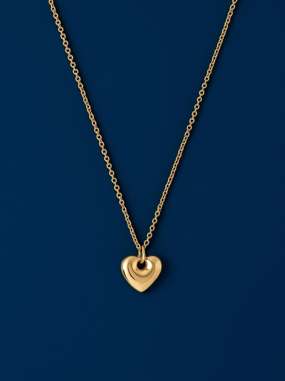 Accessorize 14k Real Gold-Plated Heart Shaped Minimal Necklace