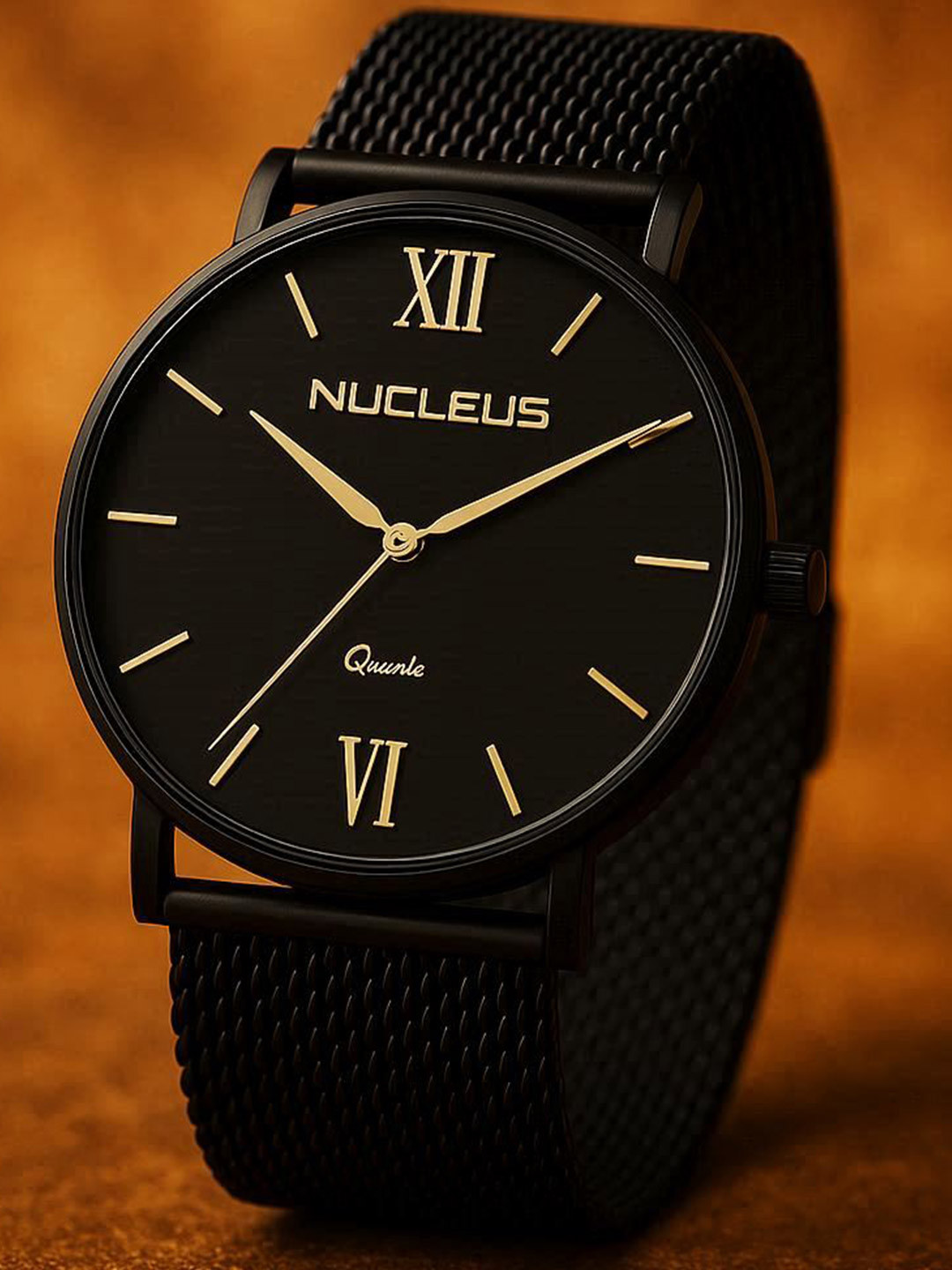 Nucleus Black Analogue Watch NSSBKBKBK