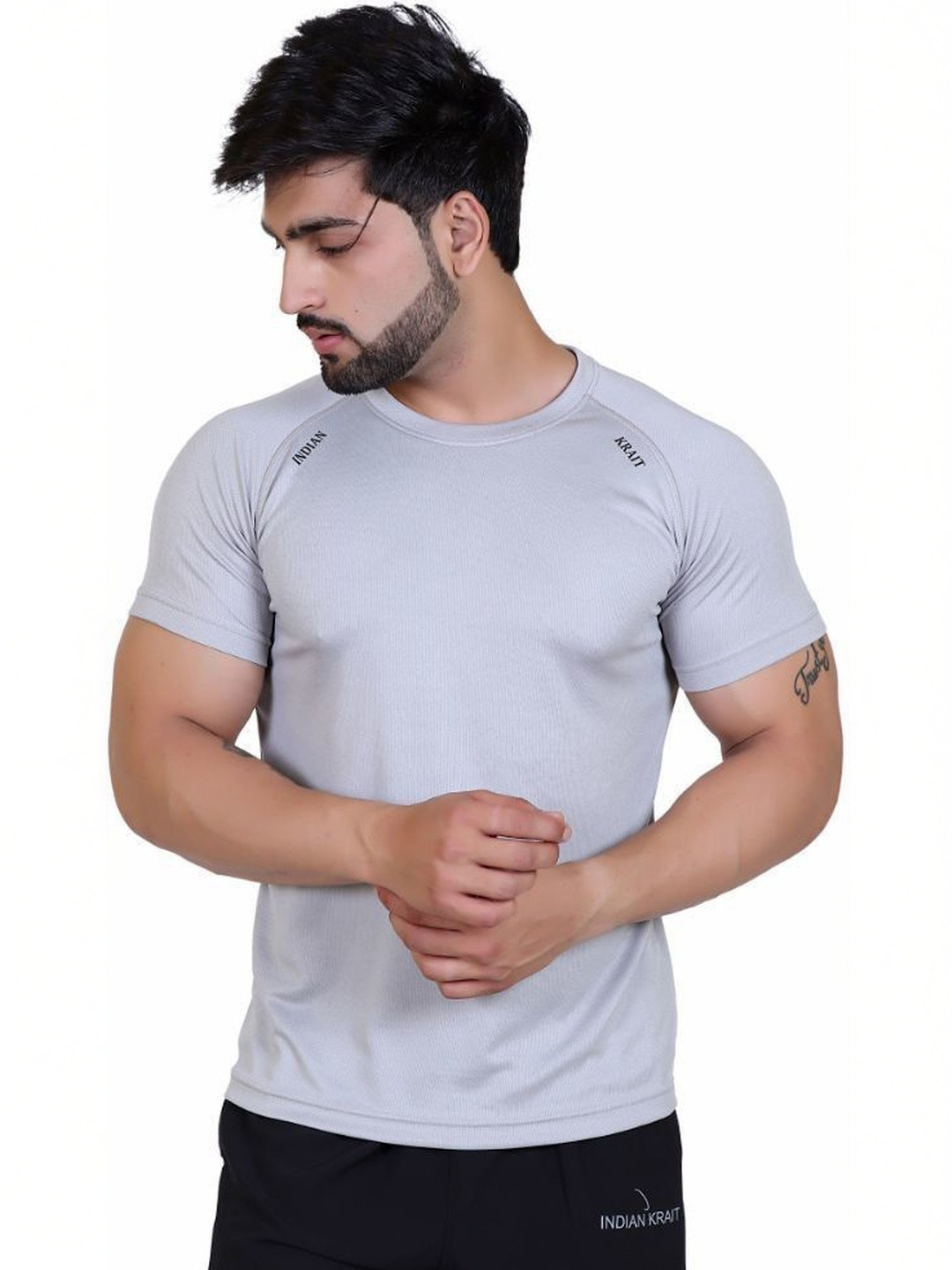 indian krait Men Brand Logo T-shirt