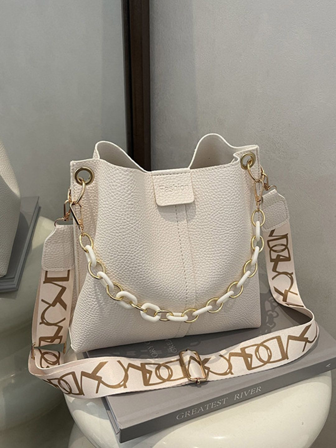 StyleCast PU Bucket Sling Bag