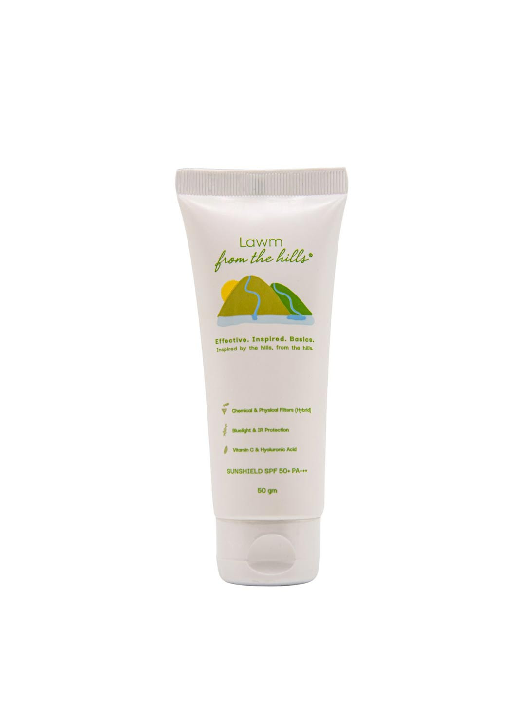 Lawm from the hills Sun Shield No White Cast Sunscreen SPF 50+ PA+++ - 50 g