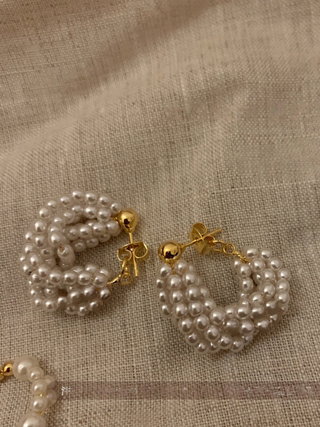 Just Lil Things Artifical Beaded Contemporary Drop Earrings