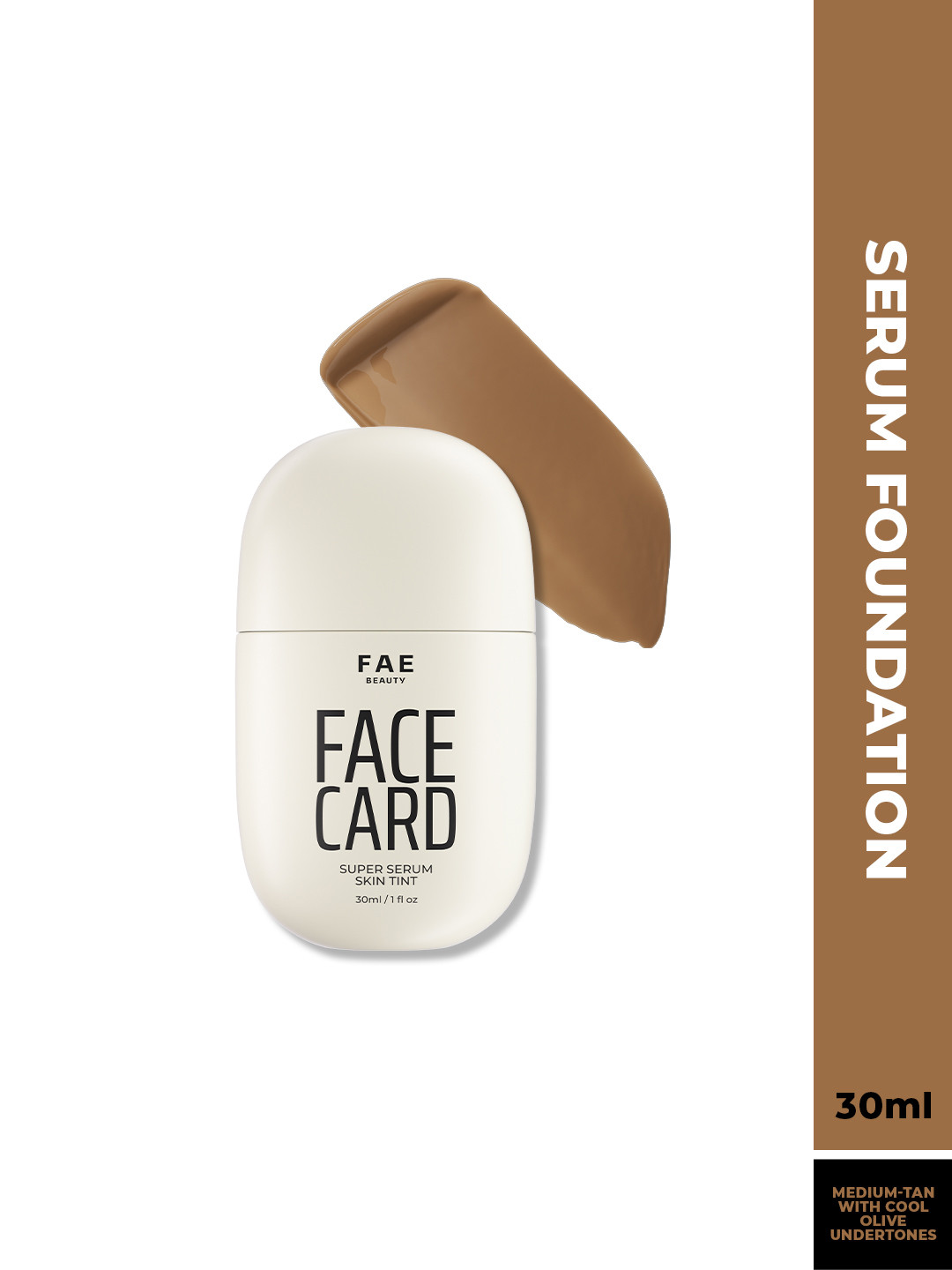 FAE BEAUTY Face Card Super Serum Skin Tint Skin Like Foundation -30 ml- 51O - Cool Olive