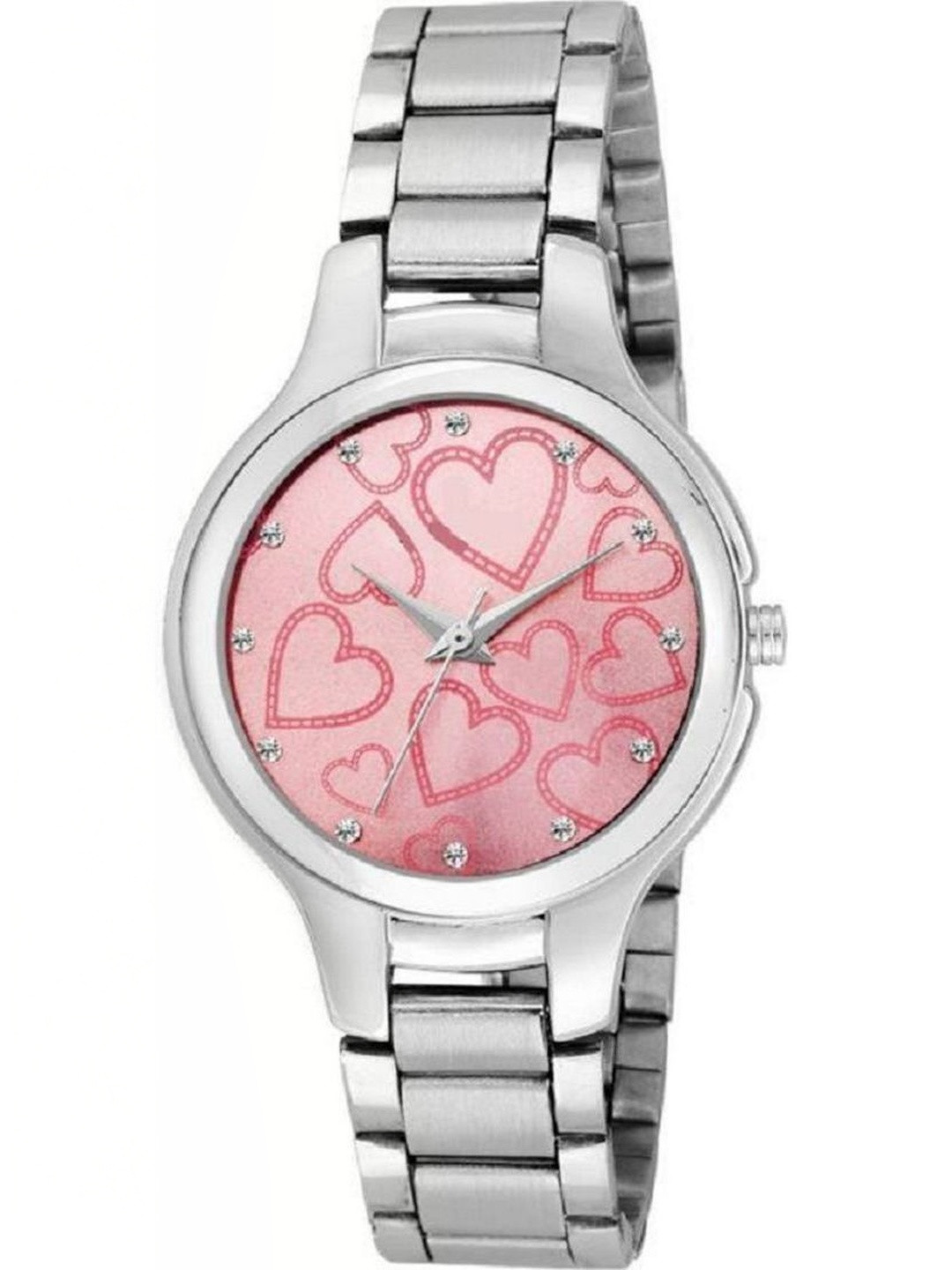 Miss Perfect Unisex Printed Dial & Stainless Steel Bracelet Style Straps Analogue Watch ADP-1