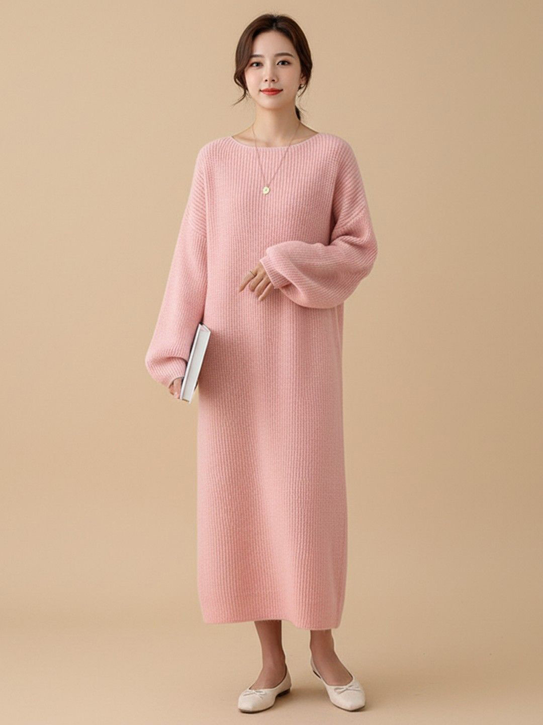 all about you Women Ribbed Longline Pullover