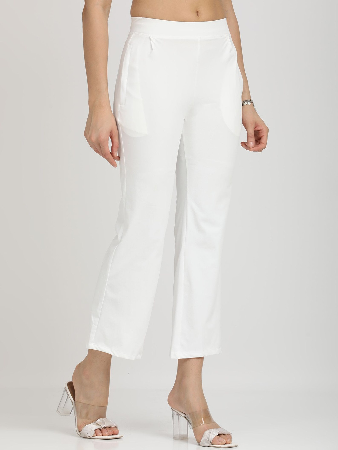 Coppersmith Women Relaxed Straight Leg Tapered Fit Trousers