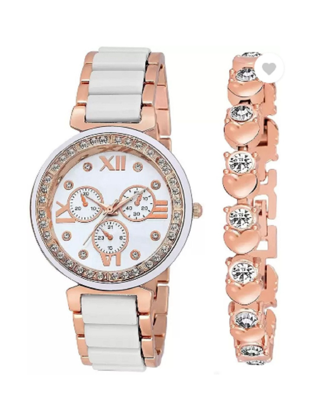 Miss Perfect Unisex Dial & Bracelet Style Straps Analogue Watch jk_587