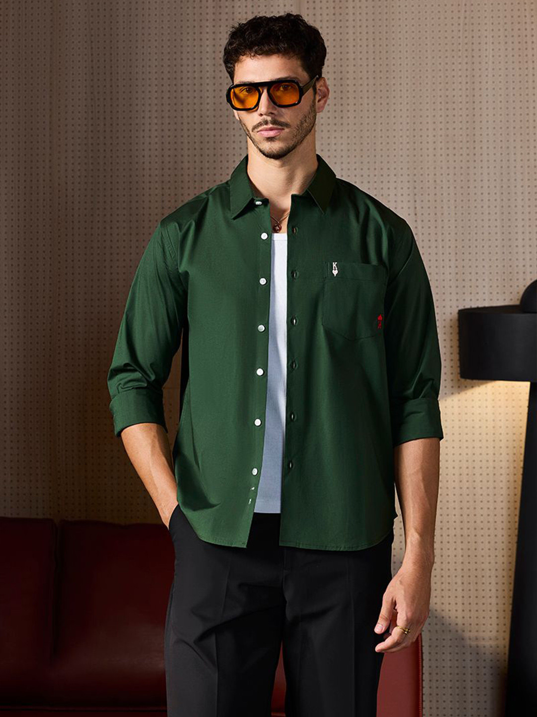 Snitch King Of Hearts Men Formal Shirt