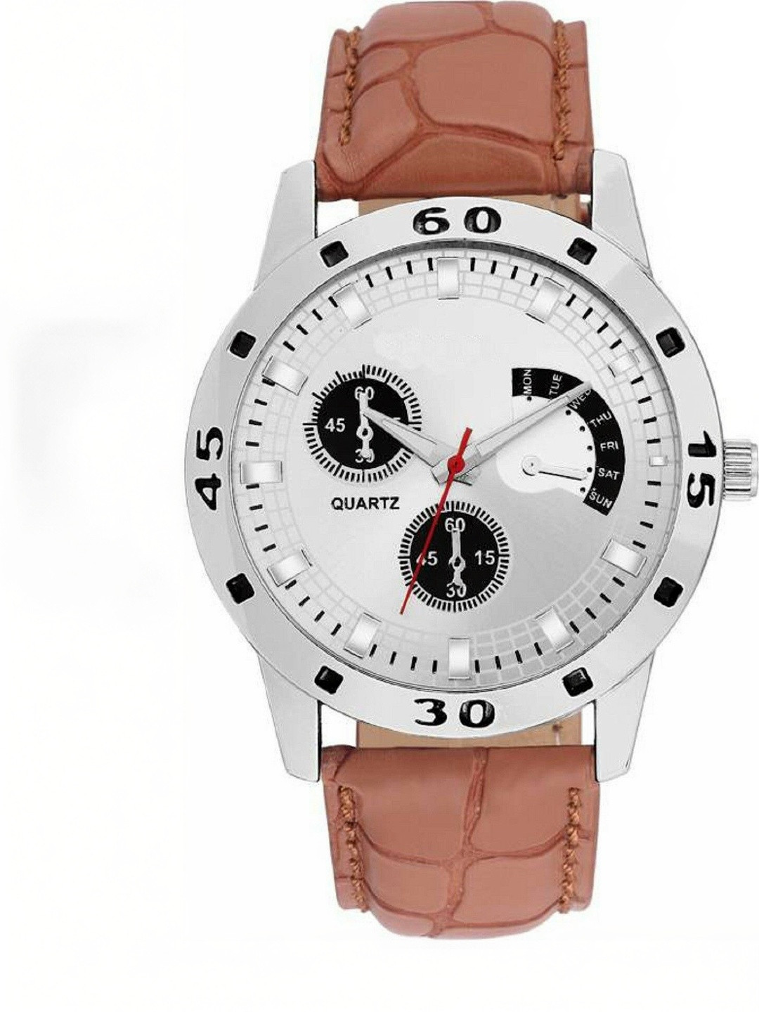 Miss Perfect Unisex Dial & Leather Straps Analogue Multi Function Watch D834