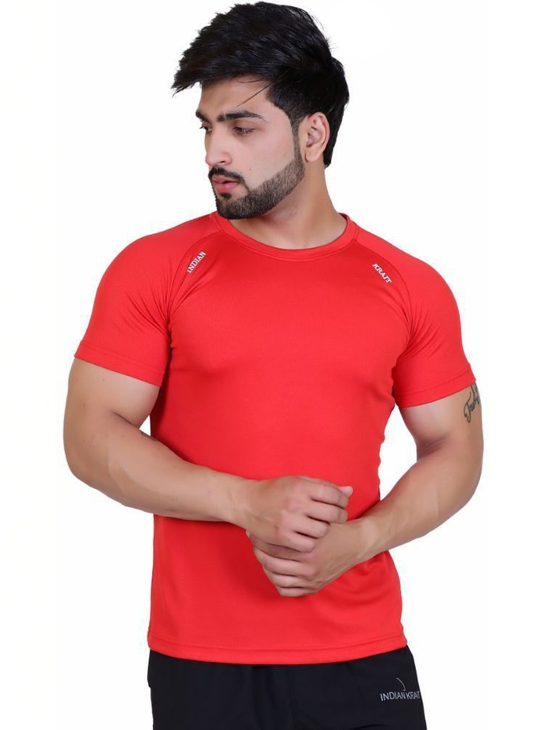 indian krait Men Brand Logo T-shirt