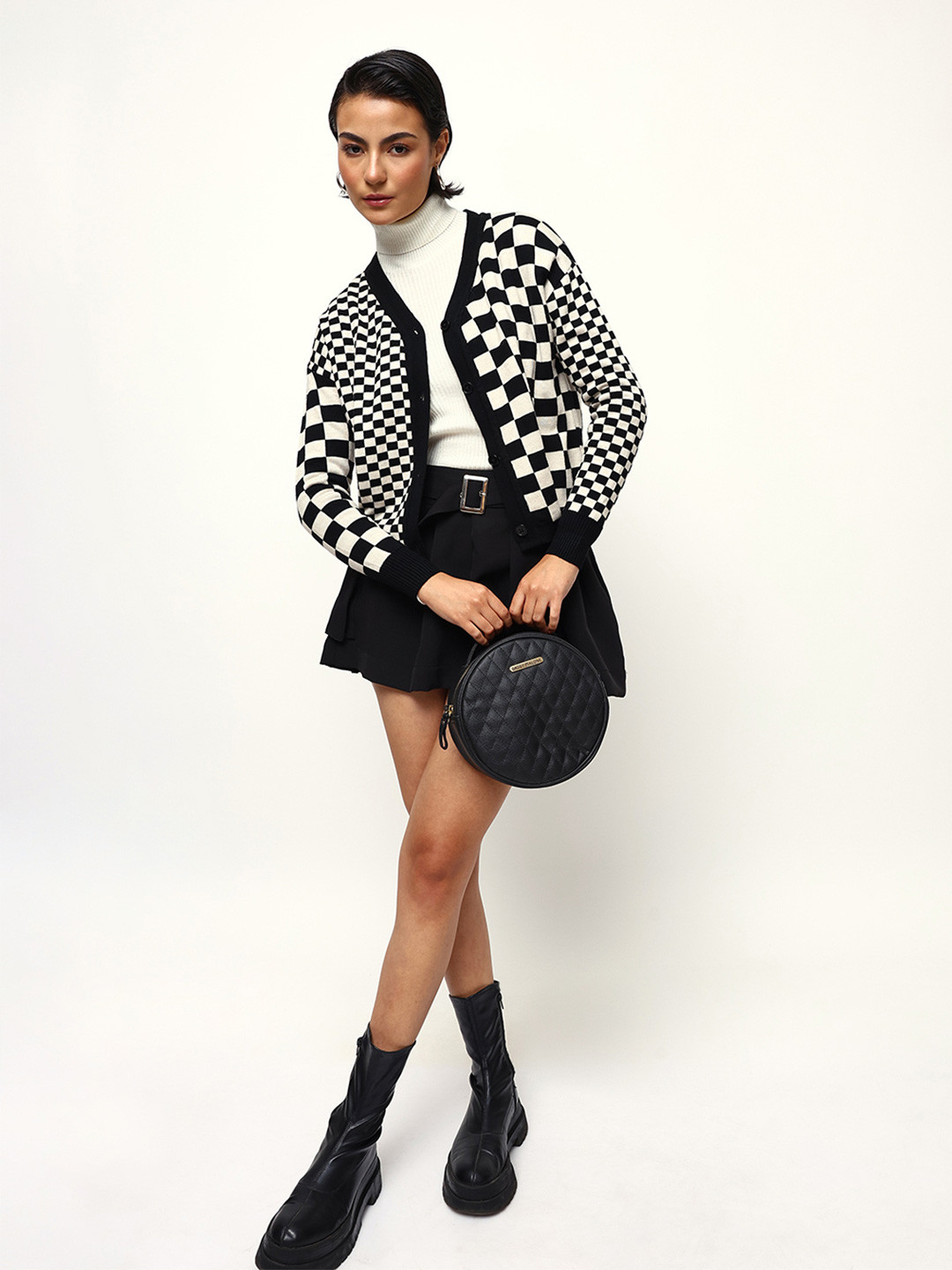 Hubberholme Women  Checked Relax fit Cardigan