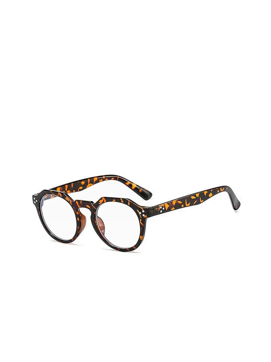AUGEN Unisex Tortoise Shell Full Rim Round Frame