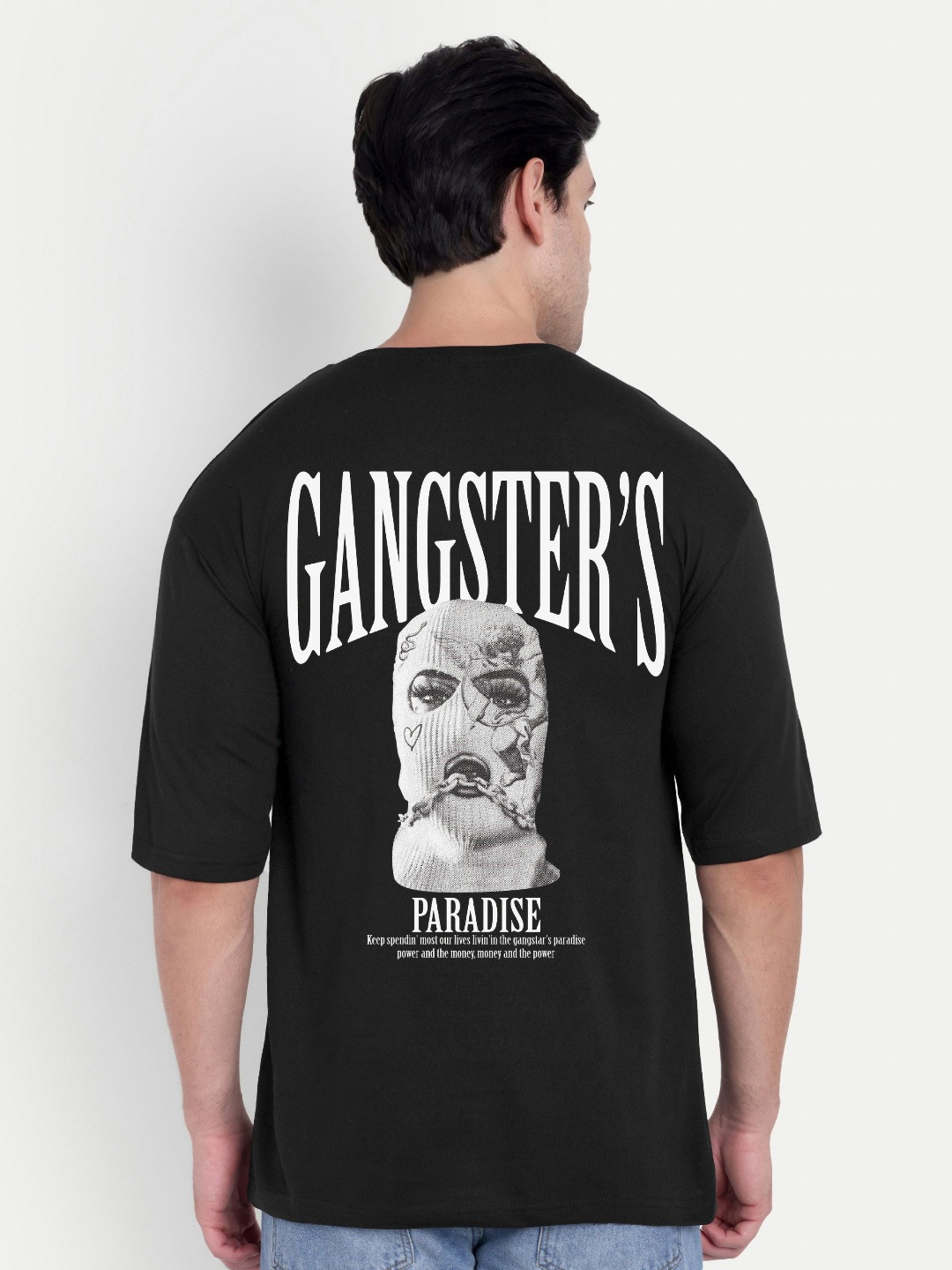 BENNY BROOKS Gangster's Paradise Graphic Oversized T-shirt