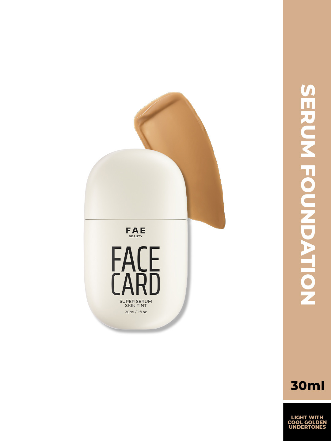 FAE BEAUTY Face Card Super Serum Skin Tint Foundation -30 ml- 22C - Cool