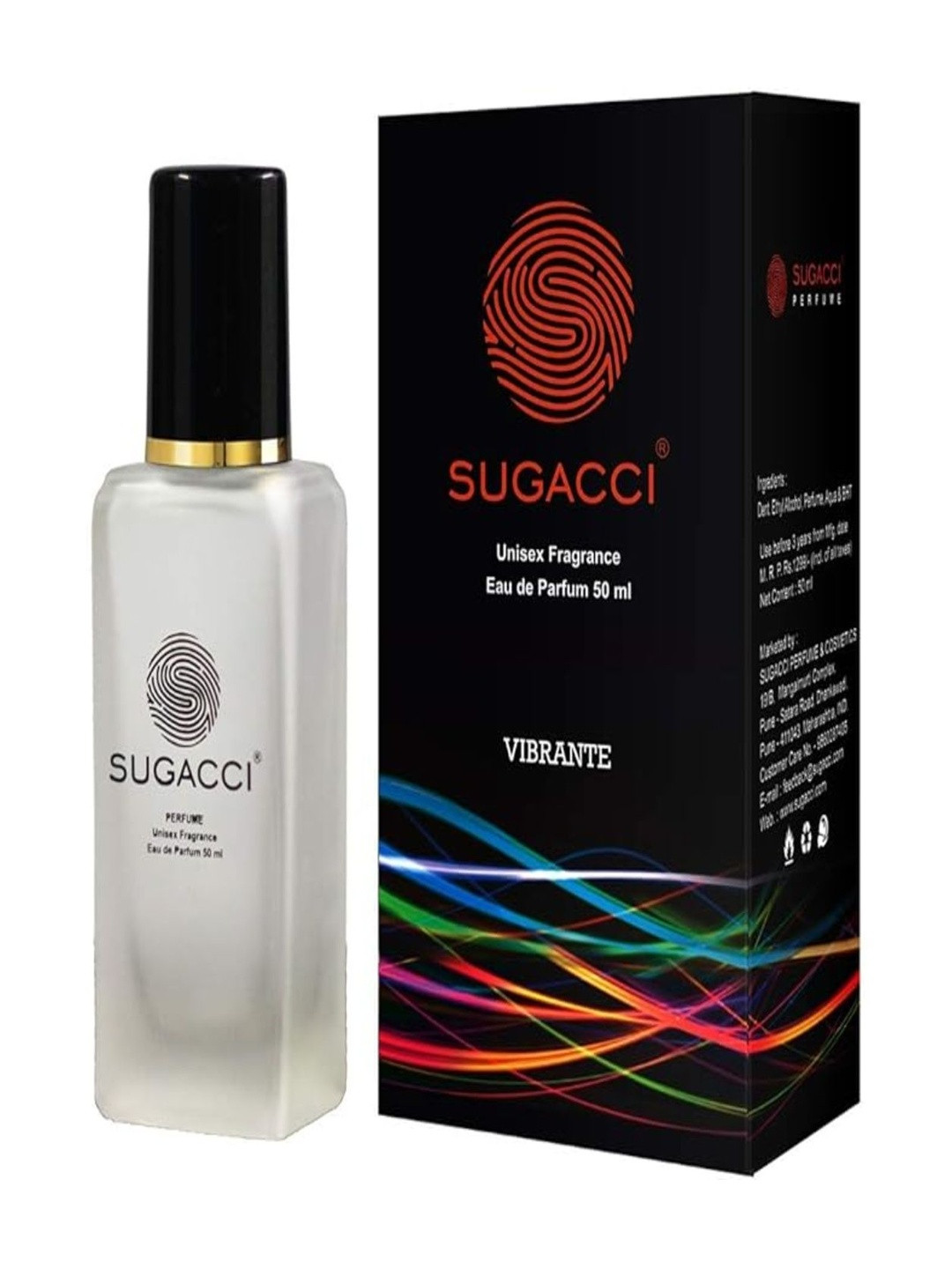 SUGACCI Unisex Vibrante Long Lasting Eau De Parfum- 50 ml