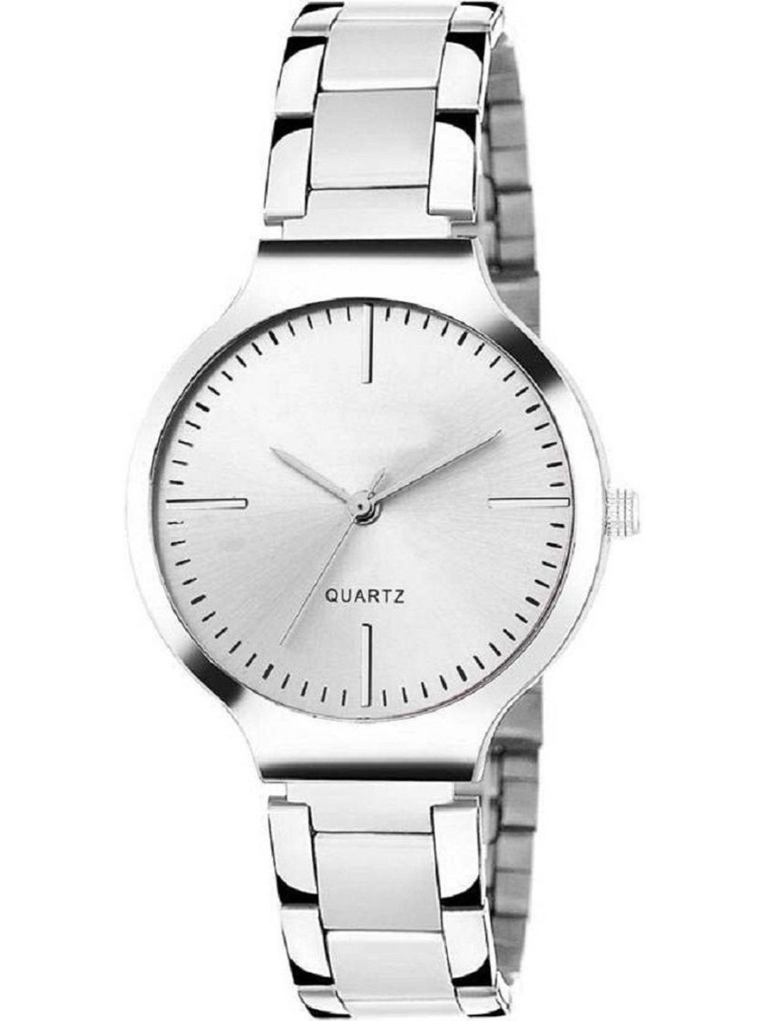 Miss Perfect Unisex Dial & Stainless Steel Bracelet Style Straps Analogue Watch +S-1