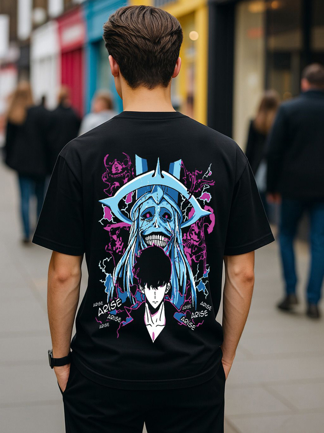 ARISE Graphic Printed Round Neck Oversized T-Shirt