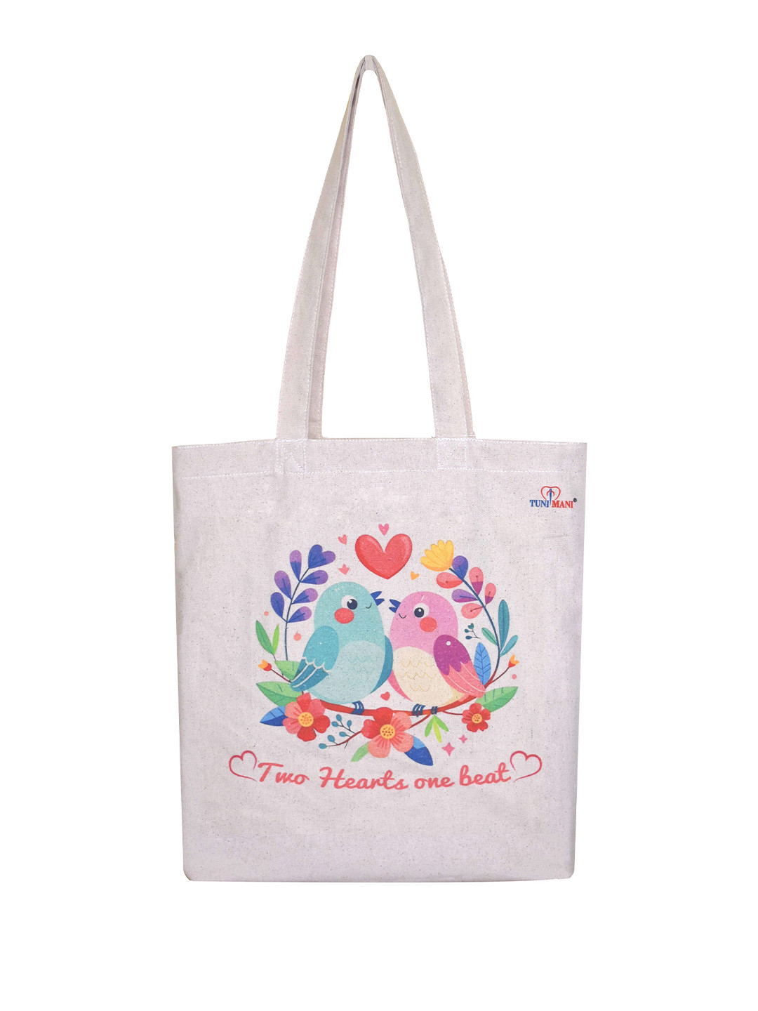 TUNI MANI Floral Printed Oversized Shopper Tote Bag