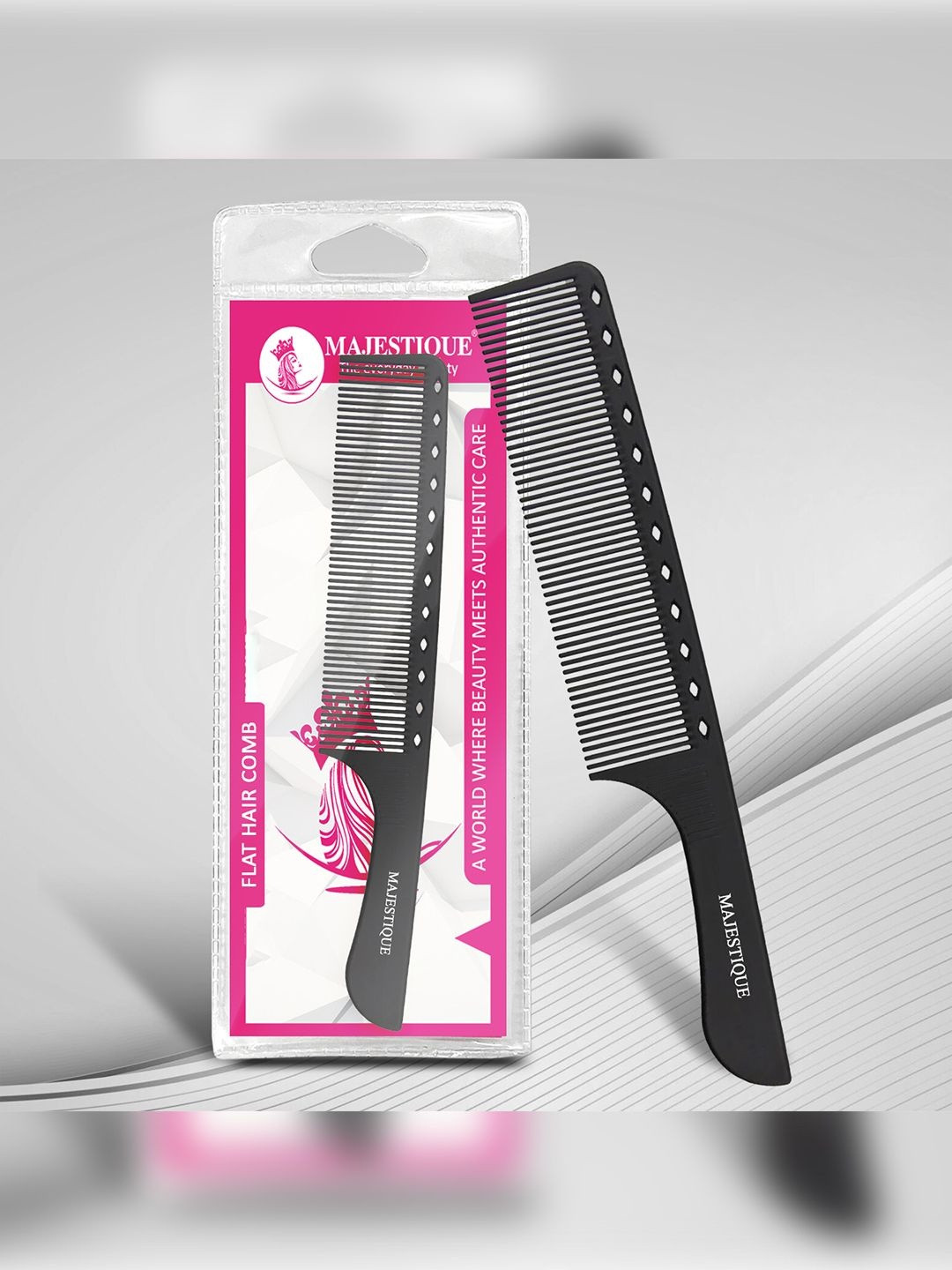 MAJESTIQUE Extra-Wide Flat Comb