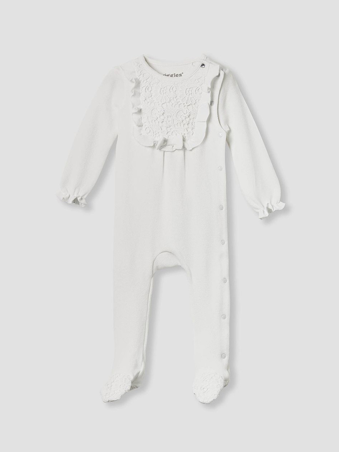 Giggles by Babyshop Girls Accent Closed Feet Cotton Sleepsuit