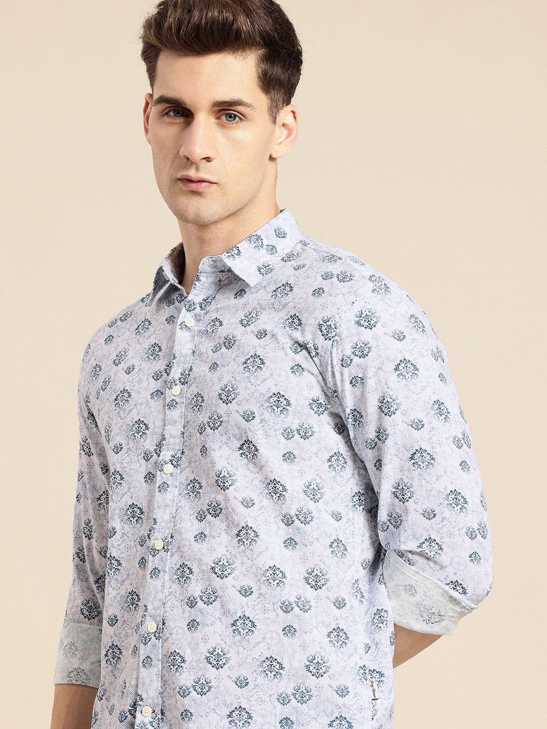 Being Human Ethnic Motifs Printed Pure Cotton Casual Shirt