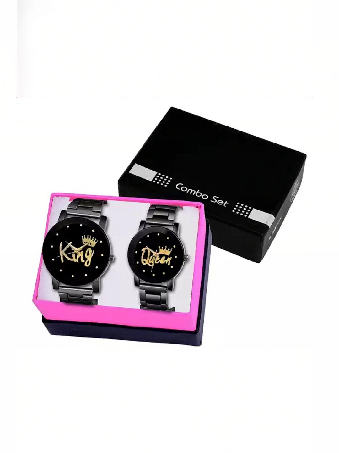 Miss Perfect Unisex Printed Dial & Stainless Steel Bracelet Style Straps Analogue Watch jk2170