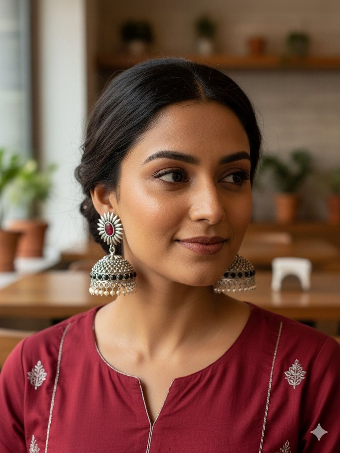 MODE & MINIMAL Floral Jhumkas Earrings