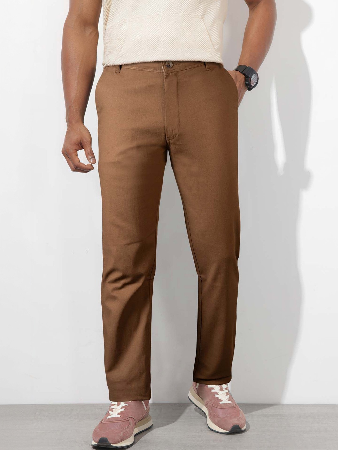 Jb Just BLACK Rapid Men Relaxed Fit Regular Trousers
